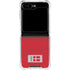 Denmark Soccer Flag Galaxy Z Flip6 Clear Case